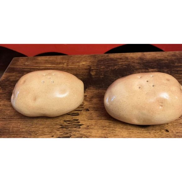 Atlantic Mold Company '86 Baked Potato Dish + Potato Salt & Pepper Shakers EUC - Picture 7 of 9